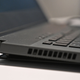 It’s partially hidden away, but Asus’ active cooling case features a small kickstand wedge that props up the laptop to deliver better airflow whenever you open its display.